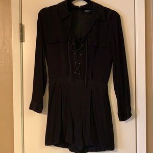 Topshop Lace Up Romper